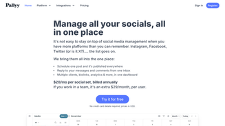 Screenshot of Pallyy